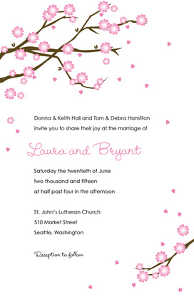 Unique Yellow Blossoms Grey Bridal Shower Invitations