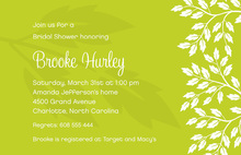 Posy Branch In Lively Spring Green Wedding Invitations