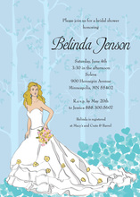 Fairy Tale Bride Shower Fall Orange Wedding Invites