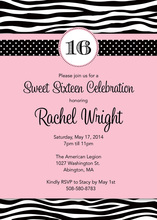 Sixteen in the City Birthday Invitations