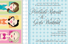 Weekend Poolside Retreat Invitations