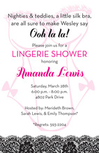 Sexy Lingerie String Collection Invitations