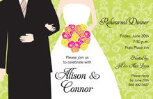 Snazzy Wedding Pair Invitation