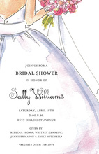 Beautiful White Wedding Dress Invitations