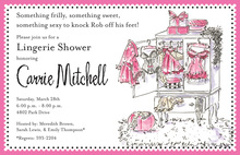 Frilly Galore Lingerie Invitations