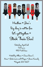 Cocktail Bottles Shelf Invitations