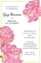 Elegant Peonies Formal Invitations