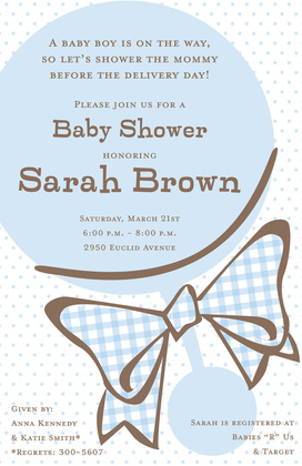 Shaker Pink Invitation