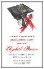 Grad on Books Invitation