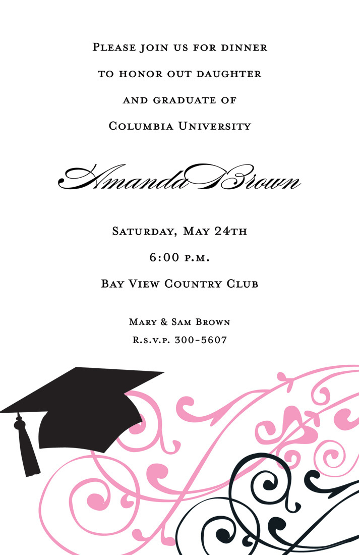 Graduation Scroll Invitation