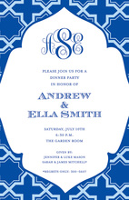 Simplified Dignified Blue Invitations