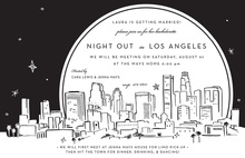 Gorgeous City Silhouette Cocktail Drinks Party Invites