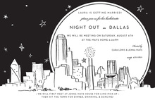 Classic City Black Border Invitation