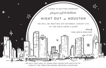 Spectacular City In Holiday Invitations