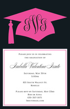 Grad on Books Invitation