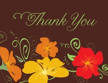 Bright Flower Jubilee Thank You Cards