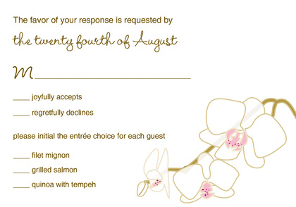 Blooming Orchid Pink RSVP Cards