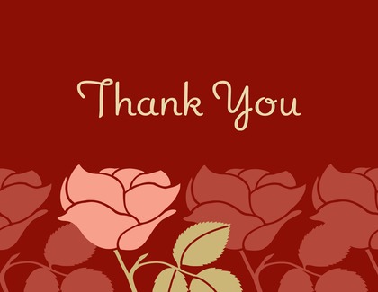 Thinking Special Rose Thank You Cards