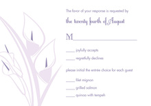 Illustrating Modern Lovely Lilies RSVP Cards