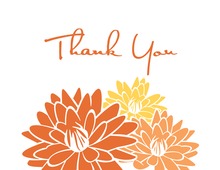 Purple Blossoms Thank You Cards