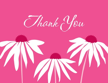 Glowing Flowers Thank You Cards