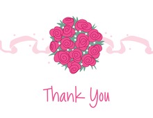 Catch The Bouquet Thank You Cards