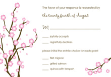 Billowy Blossoms RSVP Cards