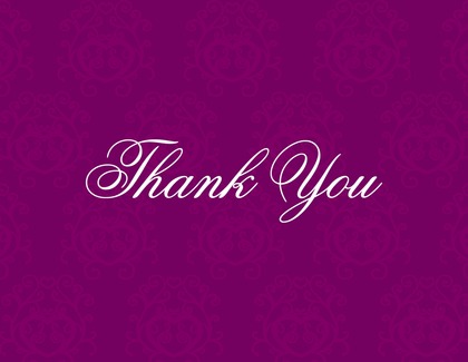 Modern Quirky Pink Thank You Cards