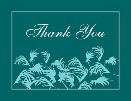 Swaying Palms Teal Enclosure Cards