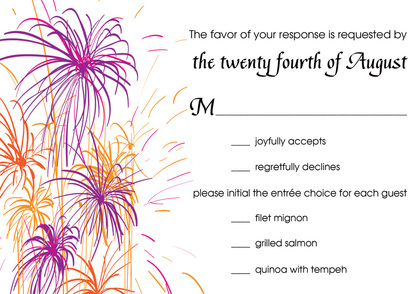 Midnight Festive Firework Thank You Cards