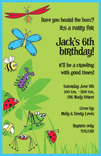 Bugs Galore Children Birthday Invitations