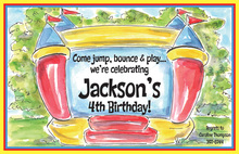 Balloon Jump Bounce Play Invitations