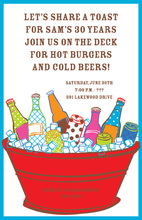 Summer Party Cool Suds Picnic Invitations