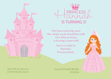 Pink Castle Invitation