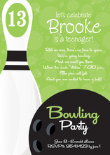 Bowling Step Invitations