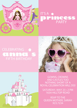 Superior Pink Princess Castle Birthday Invitations