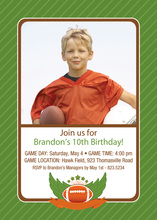 Football Retro Invitation