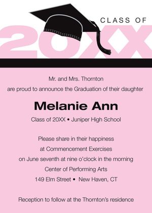 Black Special Class Graduation Year Announcements