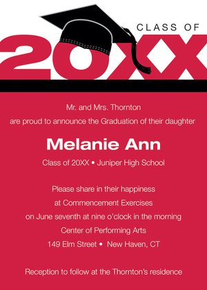 Black Special Class Graduation Year Announcements