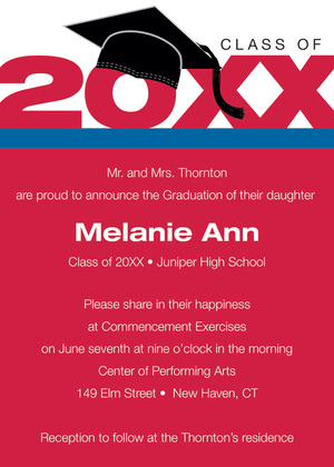 Unique Gold Class Graduation Year Announcements