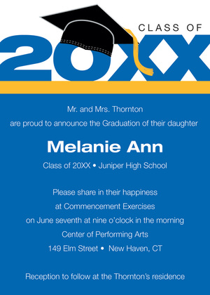 Black Special Class Graduation Year Announcements