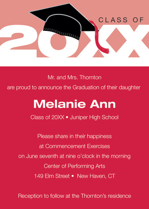Green Silver Features Graduation Announcements