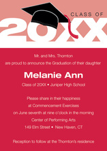 Special Red White Graduation Announcements