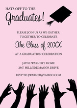 Grad on Books Invitation