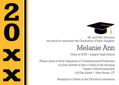 Classic Green Gray Graduation Invitations