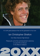 Top Silver Navy Graduation Photo Invitations