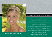 Swirl Silver Black Green Photo Cards