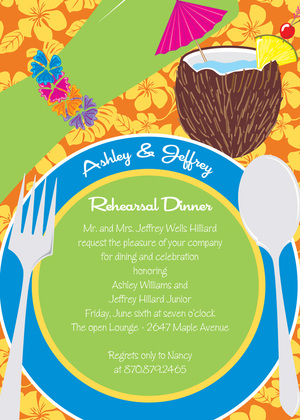 Aloha Hawaiin RSVP Cards