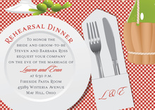 Italian Pottery Border Invitations