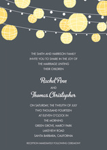 Pink Mason Jar String Lights Invitation